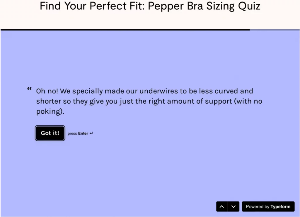 The perfect bra - Pepper