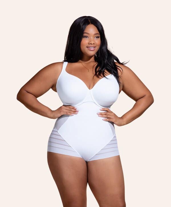 AKTES  Honey Love Shapewear Sculpt QUEEN BRIEF Size Large Bridal White New