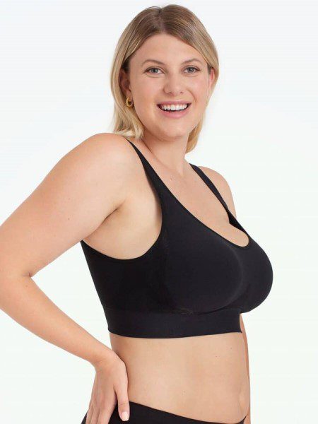 True kind Supportive Comfort Wireless Black Bra 2XL - clothing